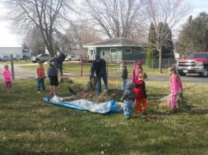 Plymouth 4-H park cleanup