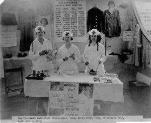 Clothes Dyeing demonstration team, c. 1919