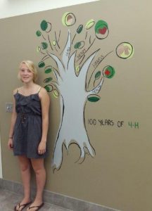 Lincoln County 4-H mural and artist