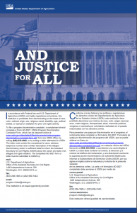 image of blue And Justice For All poster used for FoodWIse programming